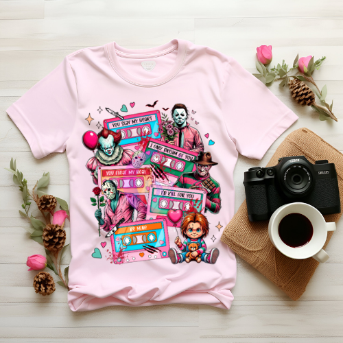 Vintage Horror Movie Graphic Tee, Unisex T-Shirt for Halloween, Retro Horror Fans, Gift for Movie Lovers, Casual Wear