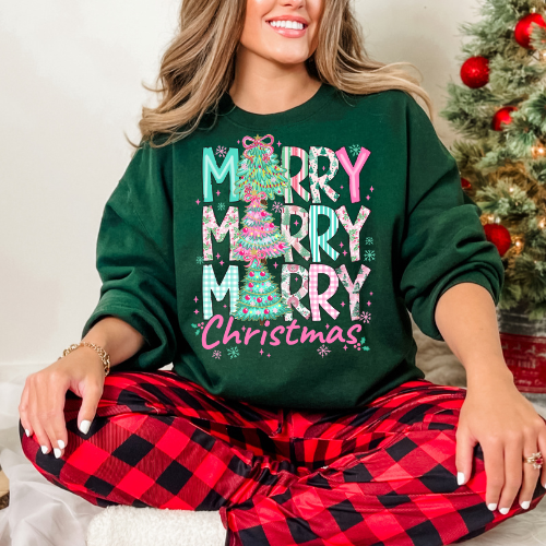Merry Christmas Sweatshirt, Holiday Sweater, Christmas Gift, Cozy Crewneck, Unisex Festive Apparel, Winter Wardrobe Essential