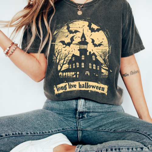 Halloween Graphic T-Shirt - Long Live Halloween