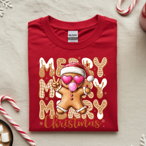 Festive Gingerbread Sweatshirt, Holiday Apparel, Christmas Gift, Cozy Crewneck, Unisex Sweatshirt, Winter Wear