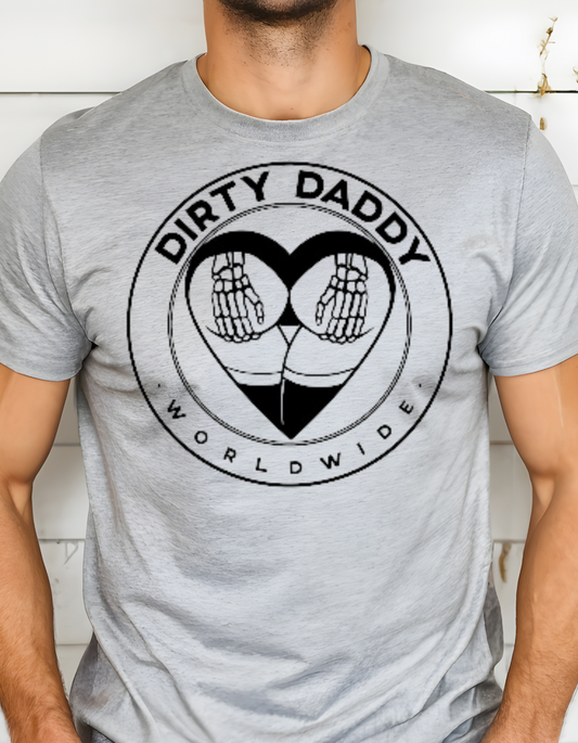 Dirty Daddy Unisex T-Shirt, Funny Dad Humor Tee, Gift for Fathers Day, Casual Wear, Playful Graphic Tee, Perfect for Dads