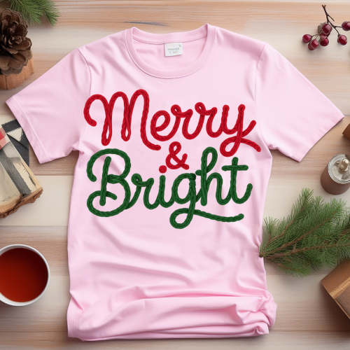 Merry & Bright Christmas Crewneck Sweatshirt