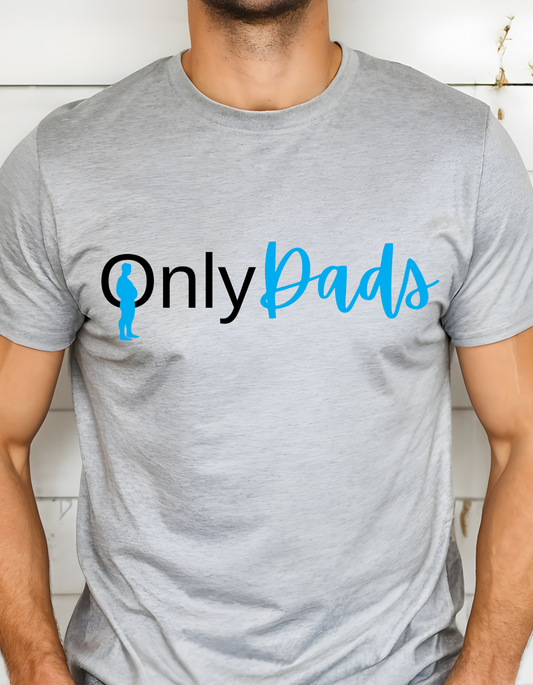 Only Dads Unisex Softstyle T-Shirt | Gift for Fathers Day, Dad Life Tee, Funny T-Shirt for Dads, Casual Style, Everyday Wear