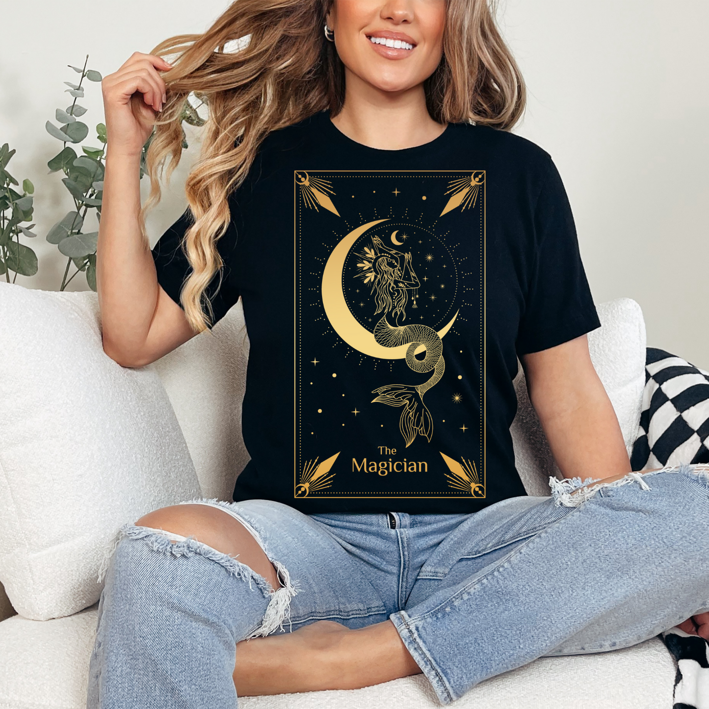 The Magician Tarot Card Shirt, The Magician Tarot Card Tee, Celestial Shirt, Moon Shirt, Mystical Tarot Shirt, Celestial Tarot Shirt