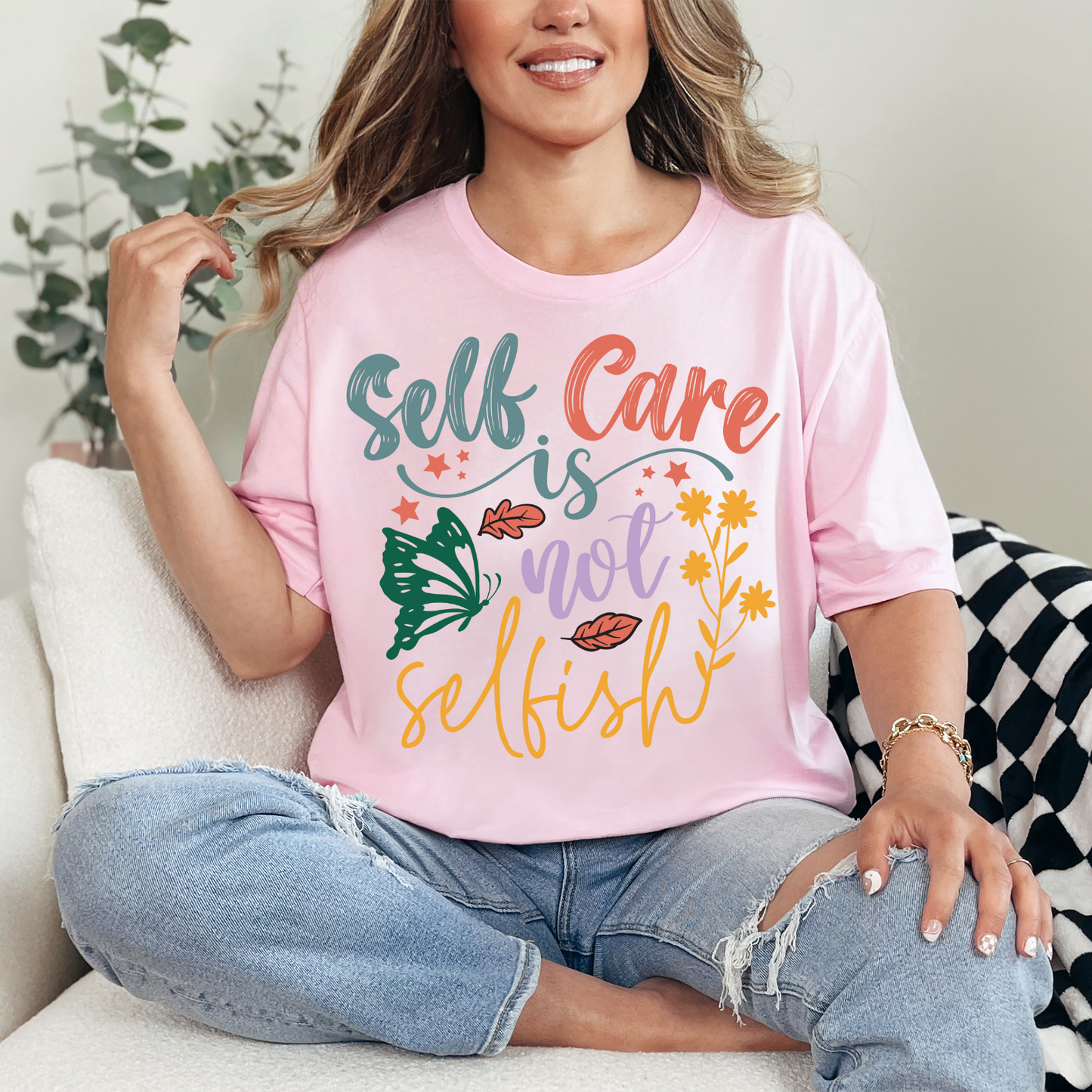 Self Care Is Not Selfish, Mental Health Shirt, Mental Health Awareness Shirt, Inspirational Shirts Women, Women Mental Health, Anxiety Shirt