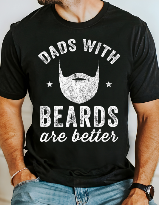 Dads with Beards T-Shirt - Funny Dad Gift, Unisex Graphic Tee, Father's Day Gift, Beard Lover Apparel, Casual Wear, Gift for Him