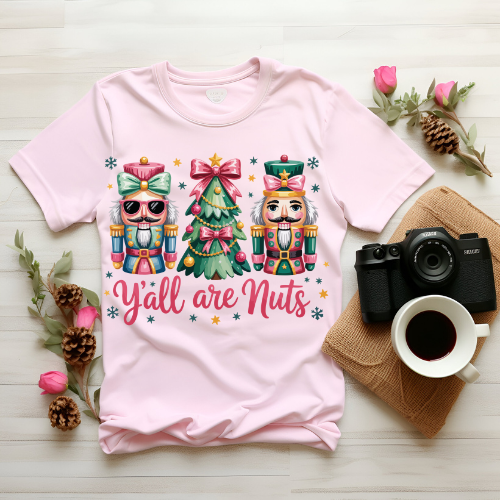 Christmas Nutcracker Sweatshirt — “Y'all Are Nuts” Holiday Crewneck
