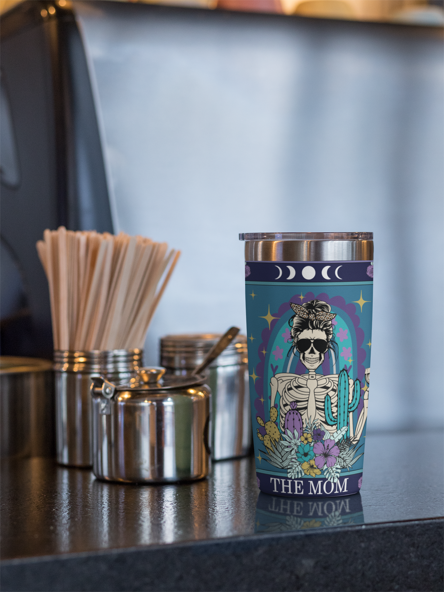 The Mom Tarot Card Tumbler, Occult Mom tarot card tumbler, The mom Tarot tumbler, Mom tarot card tumbler