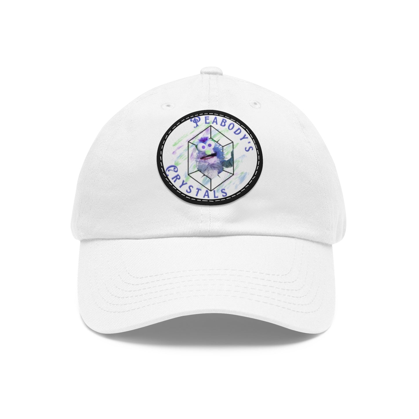 Peabody's Crystals Dad Hat with Leather Patch - Casual Everyday Style