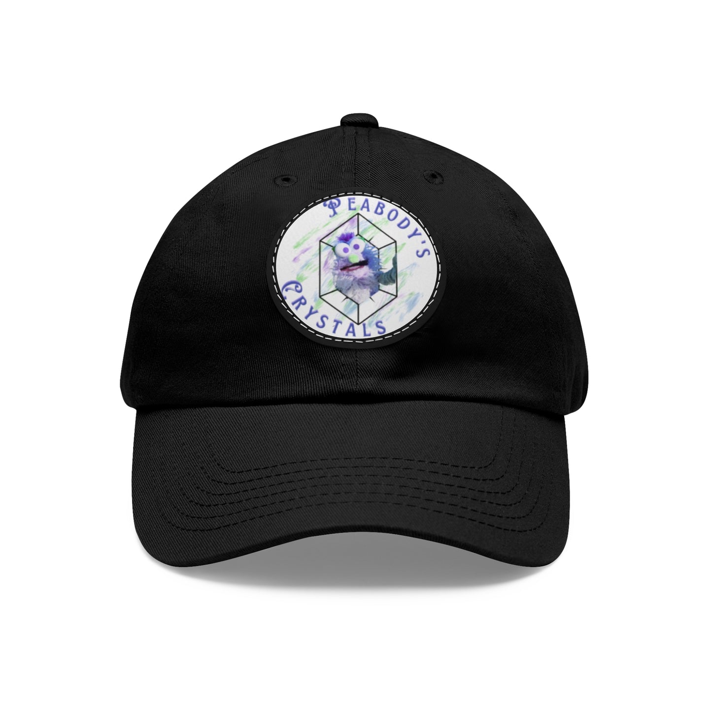 Peabody's Crystals Dad Hat with Leather Patch - Casual Everyday Style