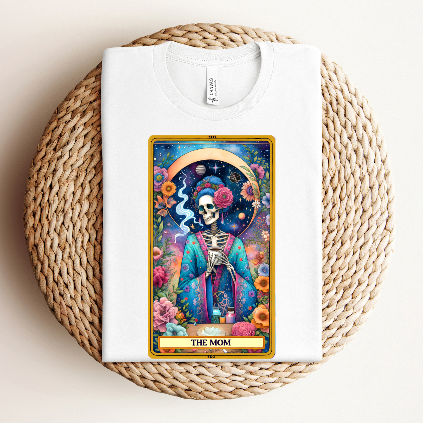 The Mom Skeleton Tee - The Mom Tarot Card Shirt, Funny Mom Shirt, Motherhood Shirt, Mom Shirt, Mama Shirt, Mother's Day Gift, Mom Life Shirt, Mama T-Shirt