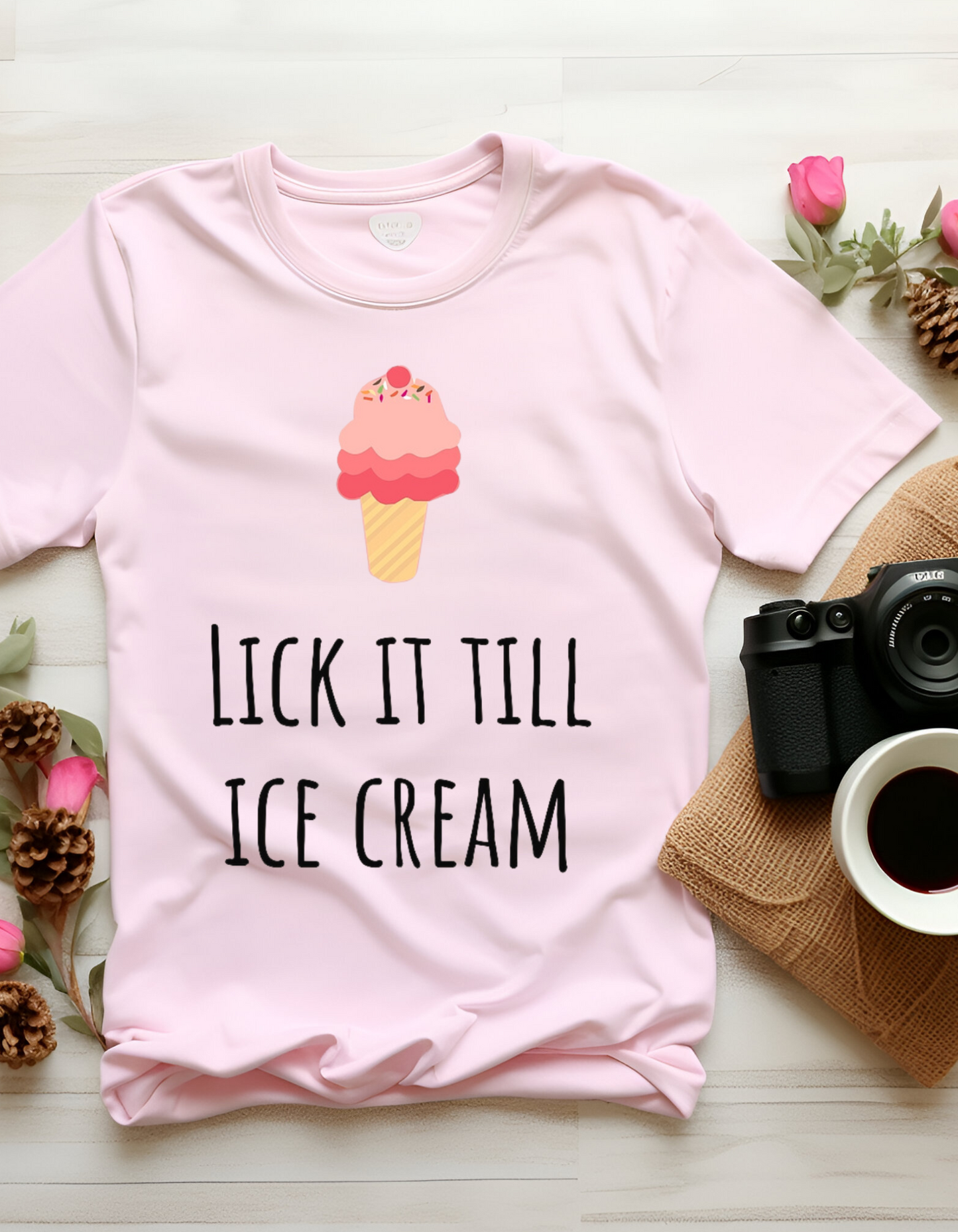 Valentine's Day Shirt, Fun Ice Cream T-Shirt, Summer Fashion, Gift for Ice Cream Lovers, Casual Unisex Tee, Sweet Treat Apparel, Playful Graphic Top
