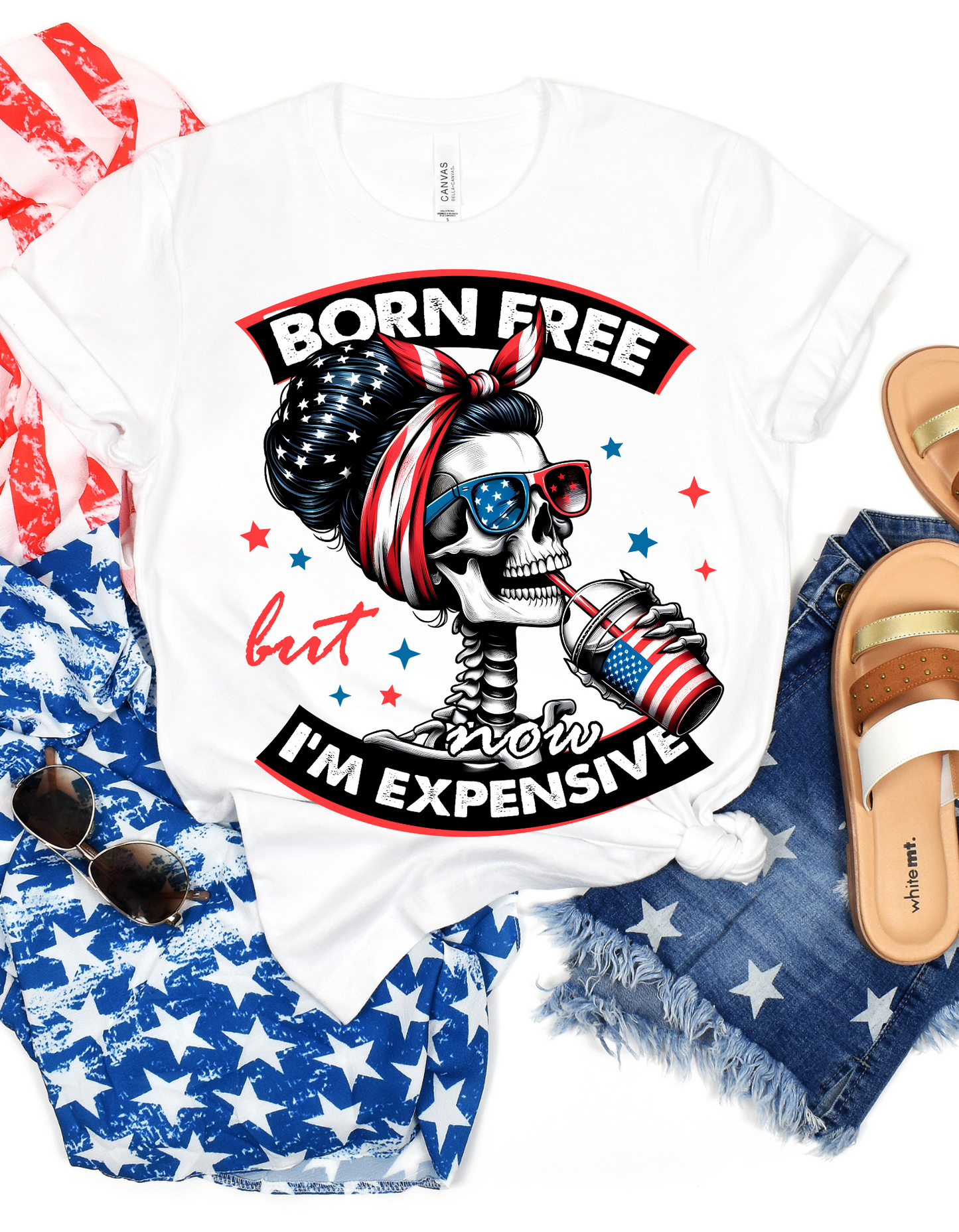 Born Free but Expensive Unisex Softstyle T-Shirt, Cool Graphic Tee for Independence Day, Casual Wear, Gifts for Freedom Lovers, Trendy [...]