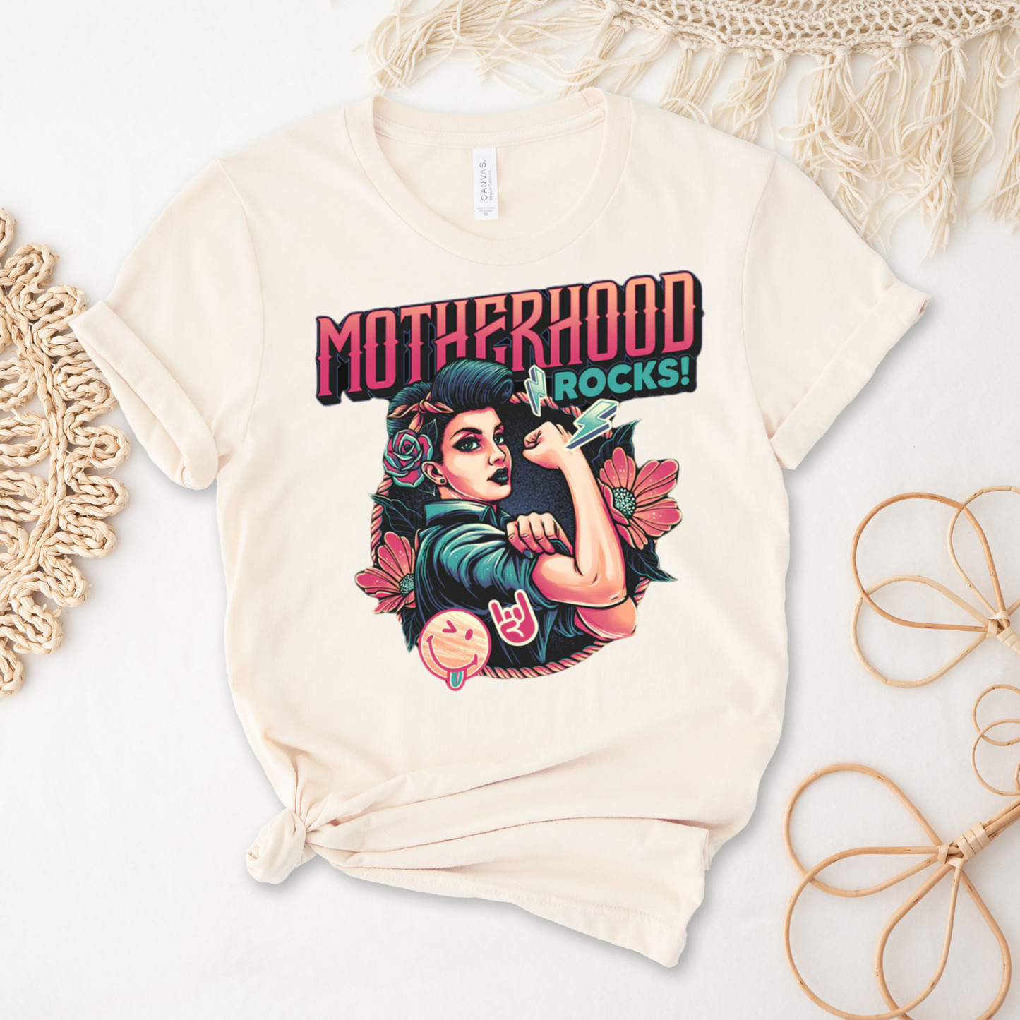 Motherhood Rocks! Unisex Garment-Dyed T-Shirt | Empowering Mom Tee, Gift for Moms, Mother's Day Shirt, Casual Family Wear, [...]