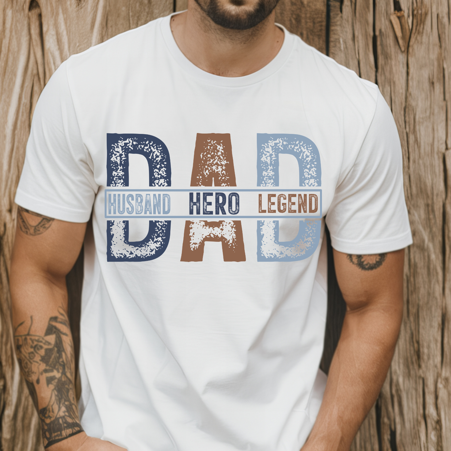 Dad - Husband Hero Legend T-Shirt, Father's Day Shirt