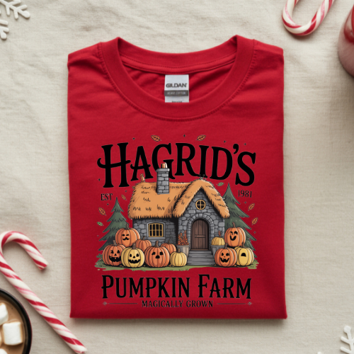Hagrid's Pumpkin Farm Sweatshirt, Unisex Fall Crewneck, Halloween Gift, Cozy Sweatshirt, Pumpkin Decor, Autumn Apparel