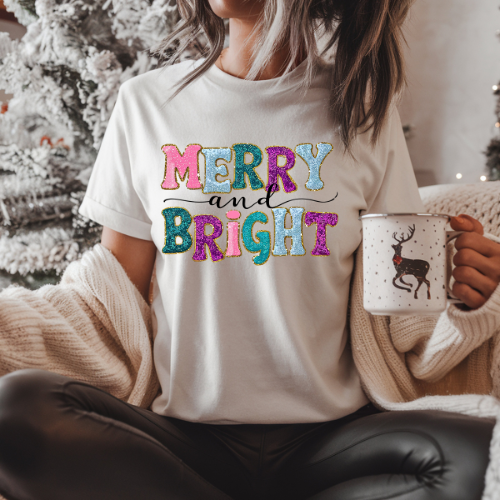 Merry and Bright Holiday Crewneck Sweatshirt