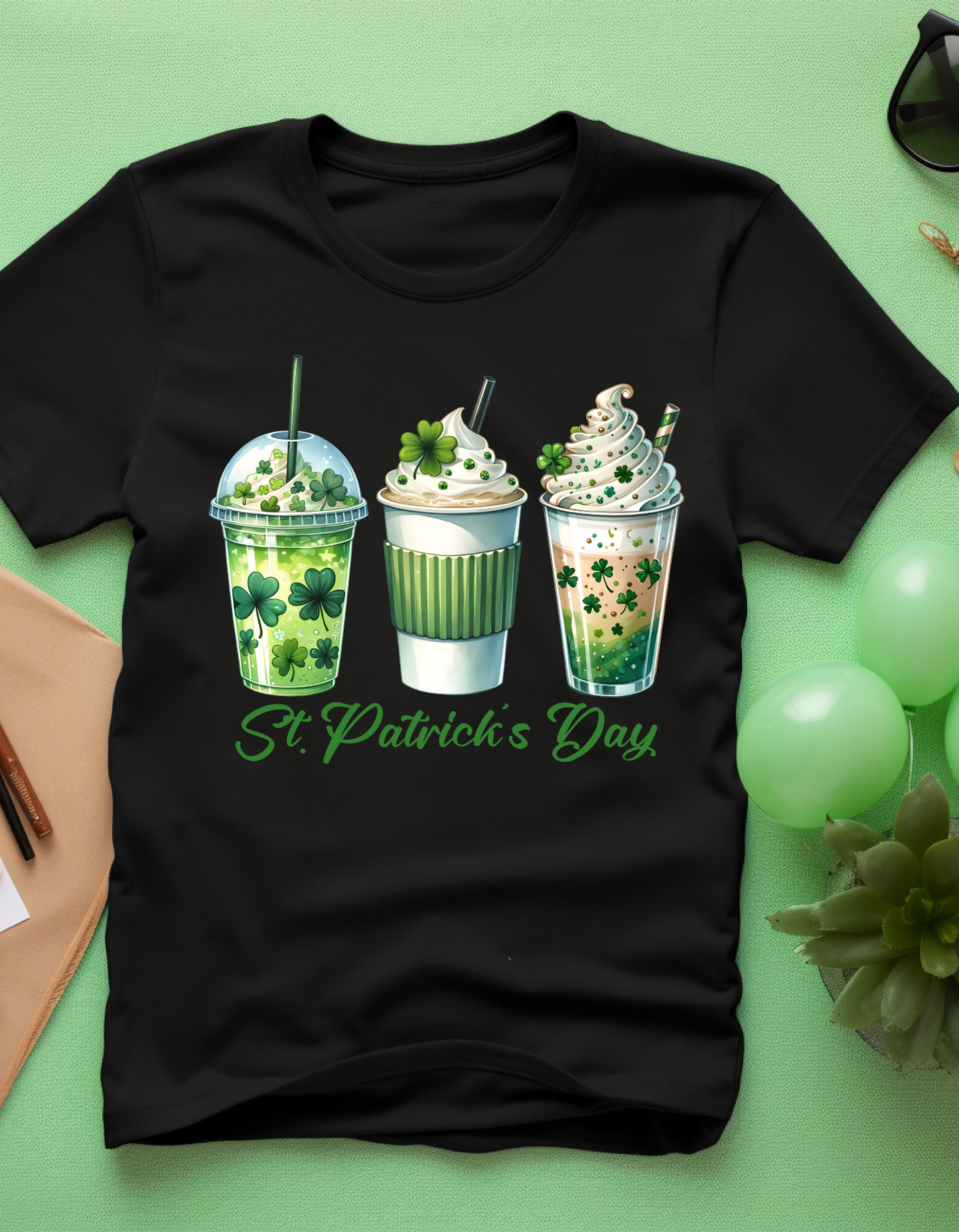 St. Patrick's Day T-Shirt | Unisex Softstyle Tee for Celebrations, Clover Drink Shirt, Holiday Apparel, Gift Idea