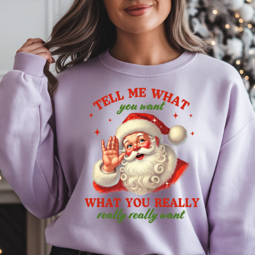 Santa Vibes Crewneck Sweatshirt, Cozy Christmas Gift, Holiday Sweatshirt, Unisex Pullover, Family Matching Outfit, Festive Winter Wear