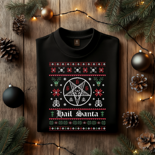 Hail Santa Christmas Shirt, Satanic Christmas Shirt