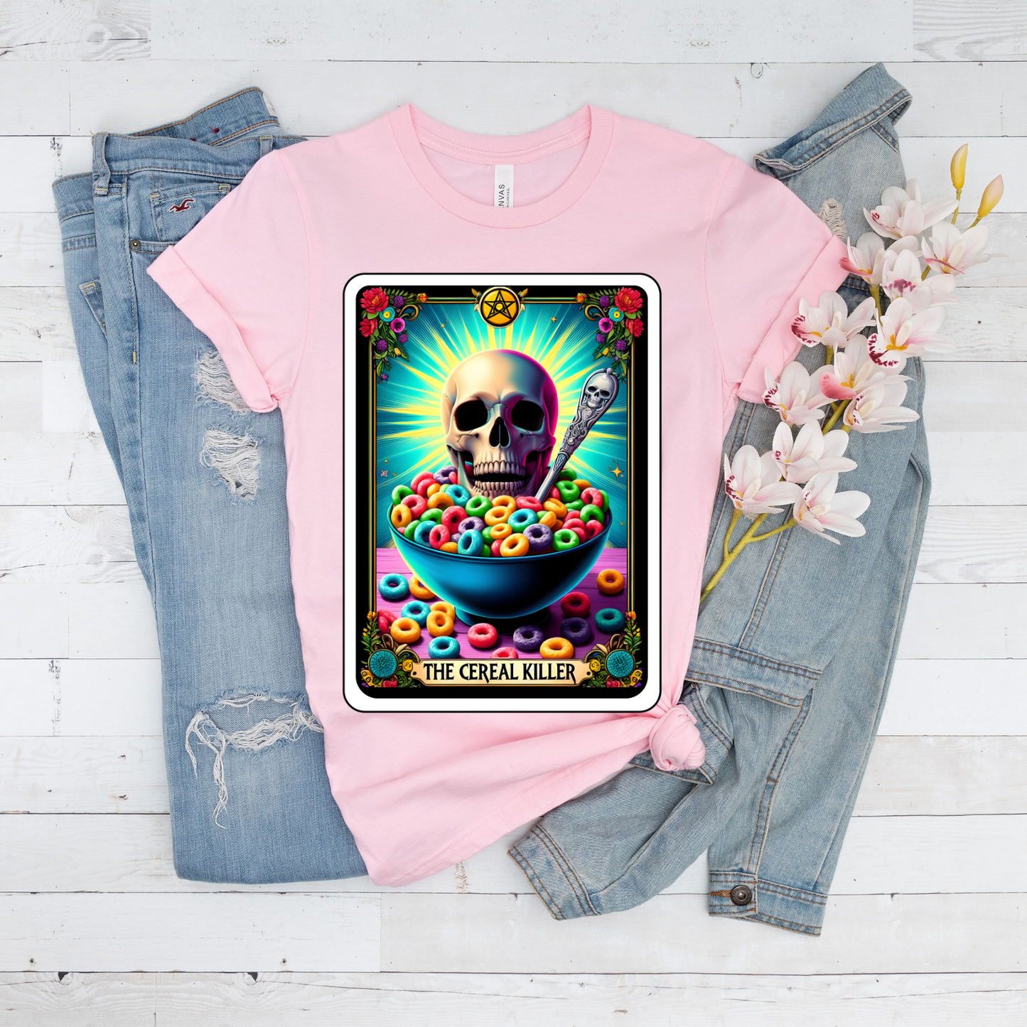 The Cereal Killer Tarot Card Shirt, Funny Tarot Card Shirt, Cereal Killer Shirt, Celestial Shirt, Mystical Shirt