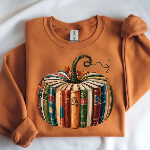 Autumn Pumpkin Book Sweatshirt