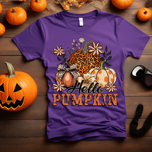 Hello Pumpkin Sweatshirt, Cozy Fall Crewneck, Autumn Fashion, Halloween Gift, Unisex Sweatshirt, Pumpkin Lover Apparel