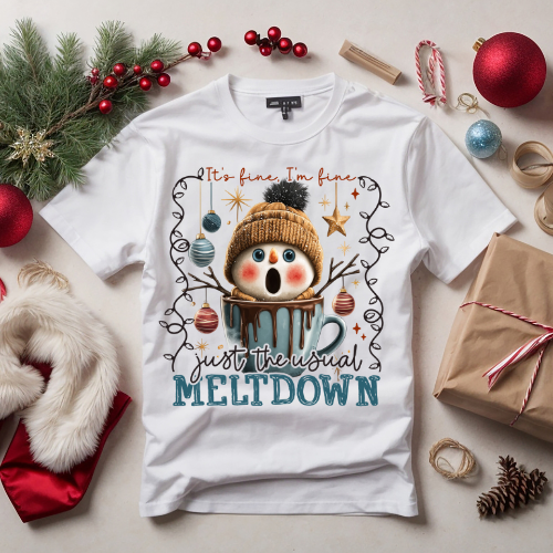 Snowman Meltdown Sweatshirt — "It's the Most Wonderful Meltdown" Holiday Crewneck