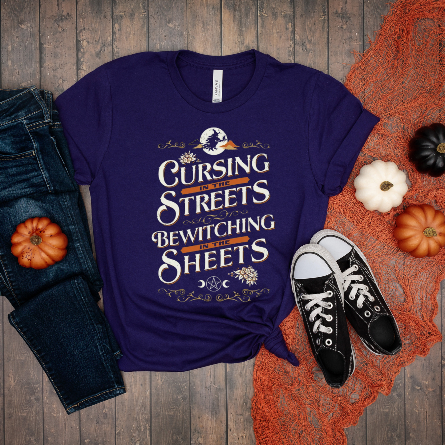 Cursing in the streets bewitching in the sheets, Witch Halloween Shirt, Funny Witch Shirt, witchy shirt, pagan shirt