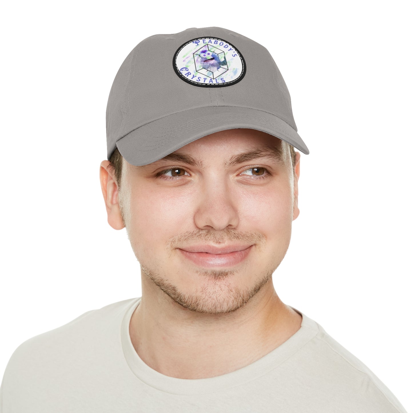 Peabody's Crystals Dad Hat with Leather Patch - Casual Everyday Style