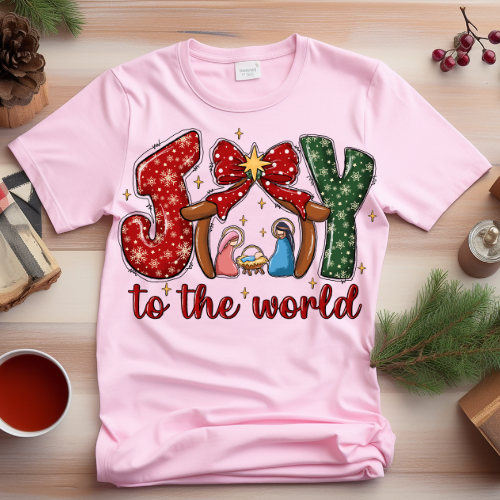 Joy to the World Crewneck Sweatshirt, Cozy Holiday Gift, Unisex Sweatshirt, Festive Winter Apparel, Comfortable Christmas Wear