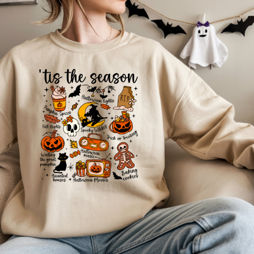 Cozy Halloween Sweatshirt, Fall Crewneck, Seasonal Sweatshirt, Unisex Sweatshirt, Autumn Fashion, Halloween Gift