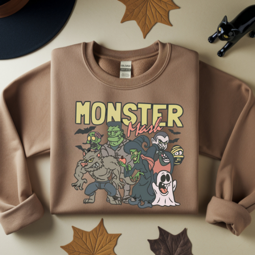 Monster Mash Sweatshirt, Retro Monster Shirt, Vintage Halloween Shirt
