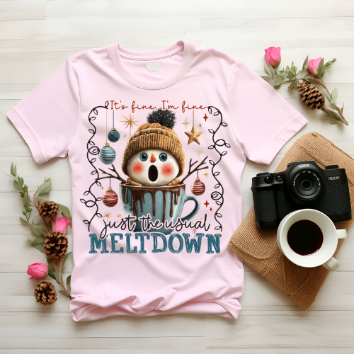 Snowman Meltdown Sweatshirt — "It's the Most Wonderful Meltdown" Holiday Crewneck