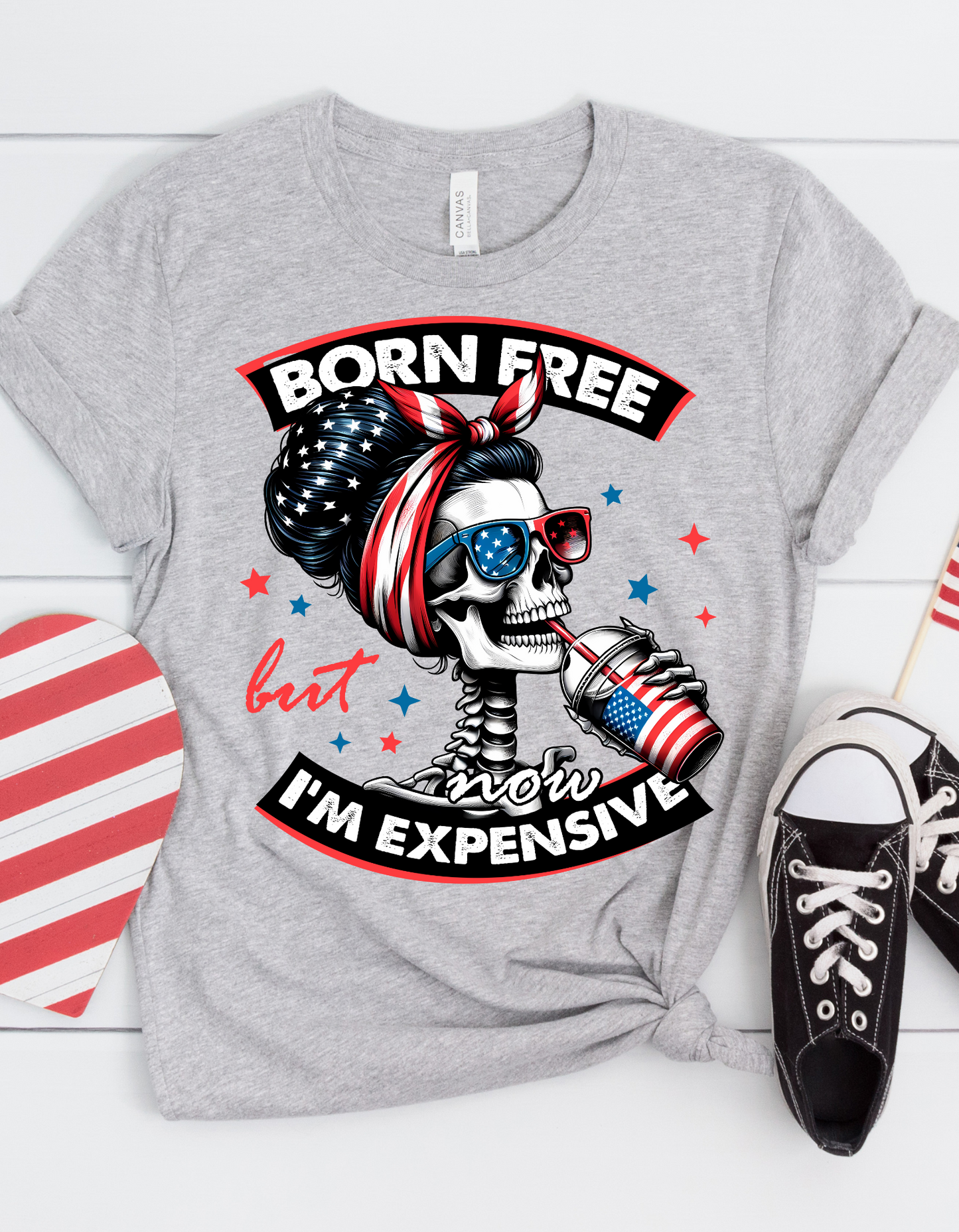 Born Free but Expensive Unisex Softstyle T-Shirt, Cool Graphic Tee for Independence Day, Casual Wear, Gifts for Freedom Lovers, Trendy [...]