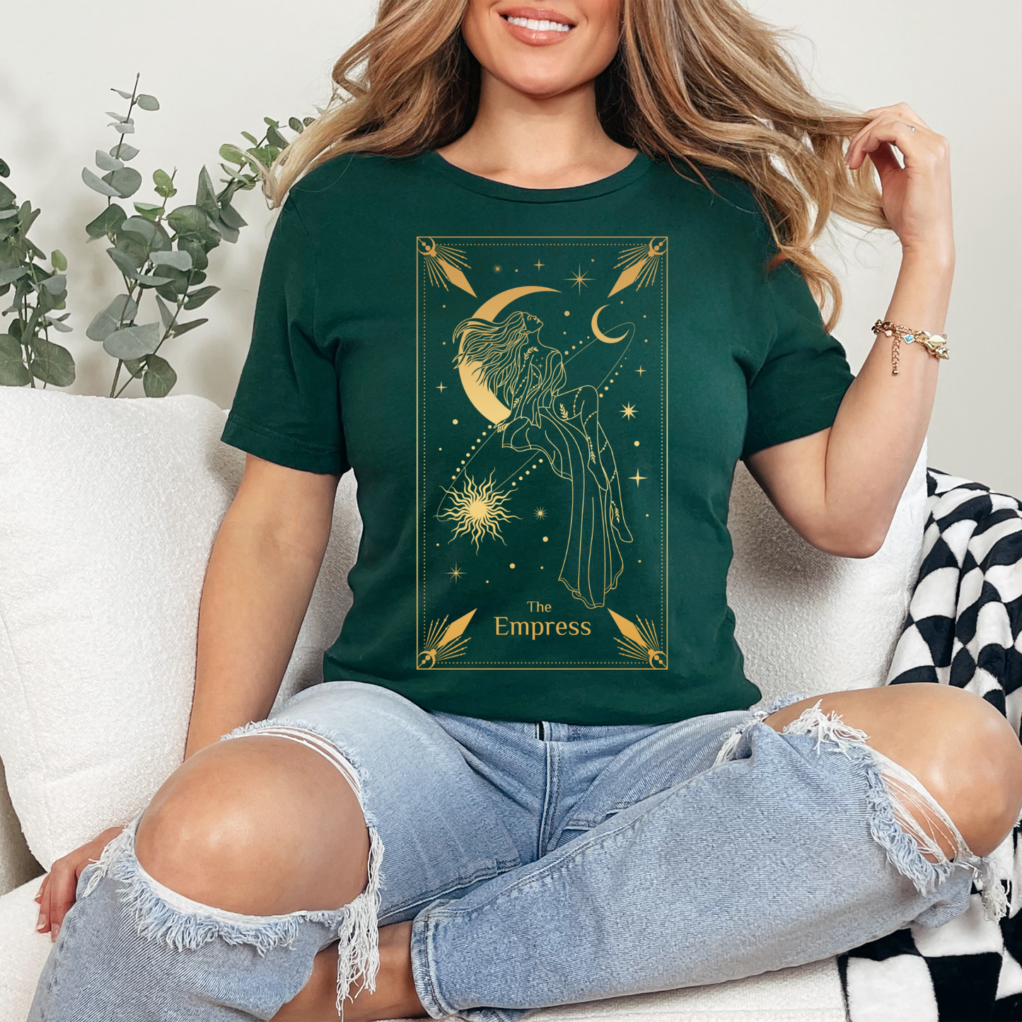 The Empress Tarot Card Shirt, The Empress Tarot Card Tee, Tarot Card T Shirt, Celestial T Shirt, Mystical Shirt, Spiritual Shirt