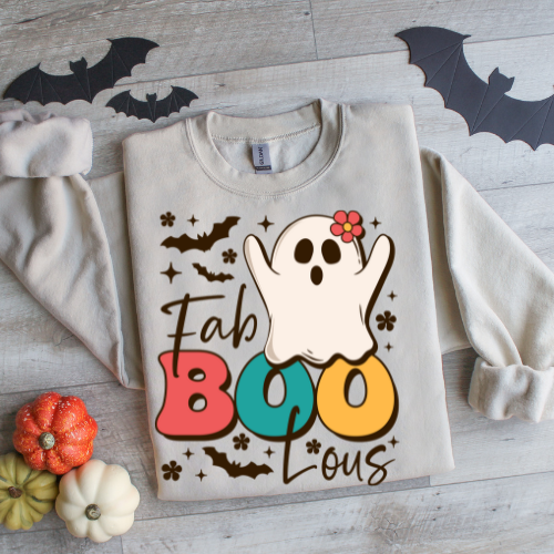Fab BOO-lous Ghost Sweatshirt for Halloween