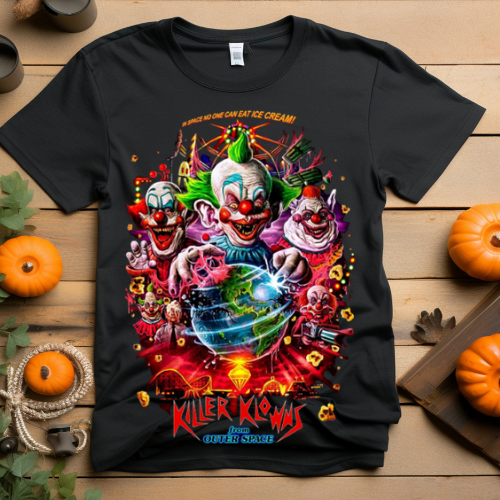 Killer Clowns Graphic T-Shirt — Horror Circus Scary Clown Tee
