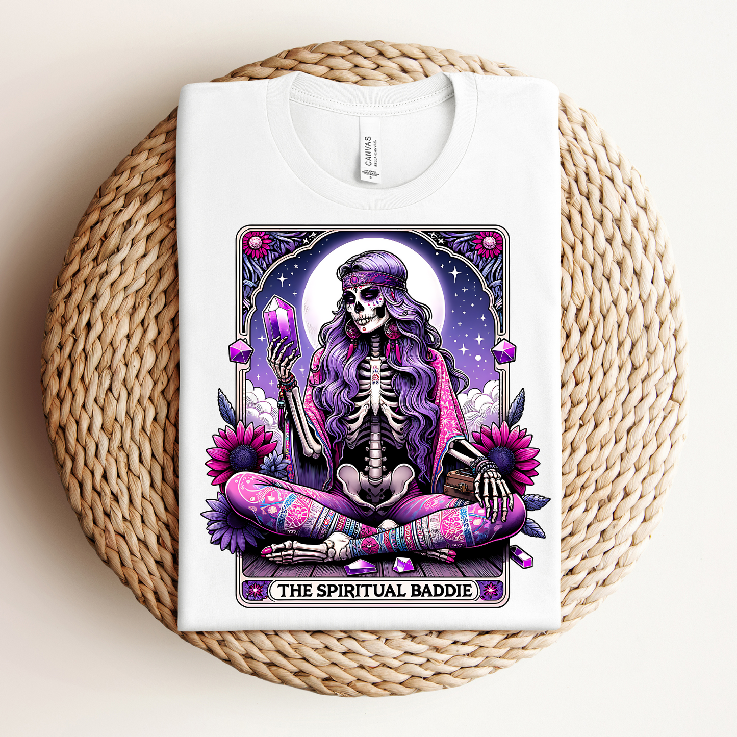 The Spiritual Baddie Unisex Jersey Tee - Boho Chic Design for Spirit Seekers, Spiritual Baddie Tarot Card Shirt, Spiritual Baddie Shirt