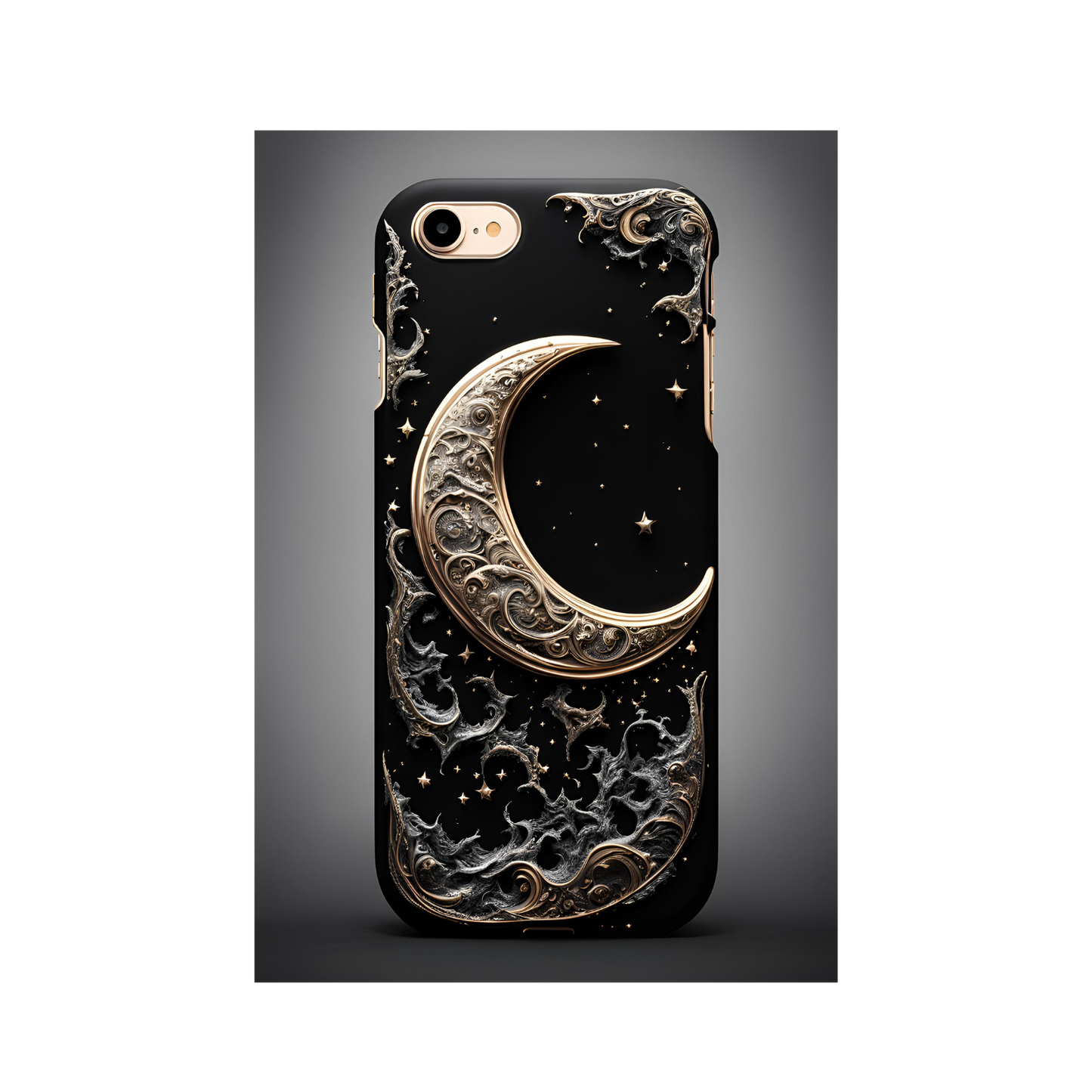 Celestial Moon Phone Case - Tough and Stylish Protection, Celestial Crescent Moon Phone Case for Google, iPhone, and Samsung