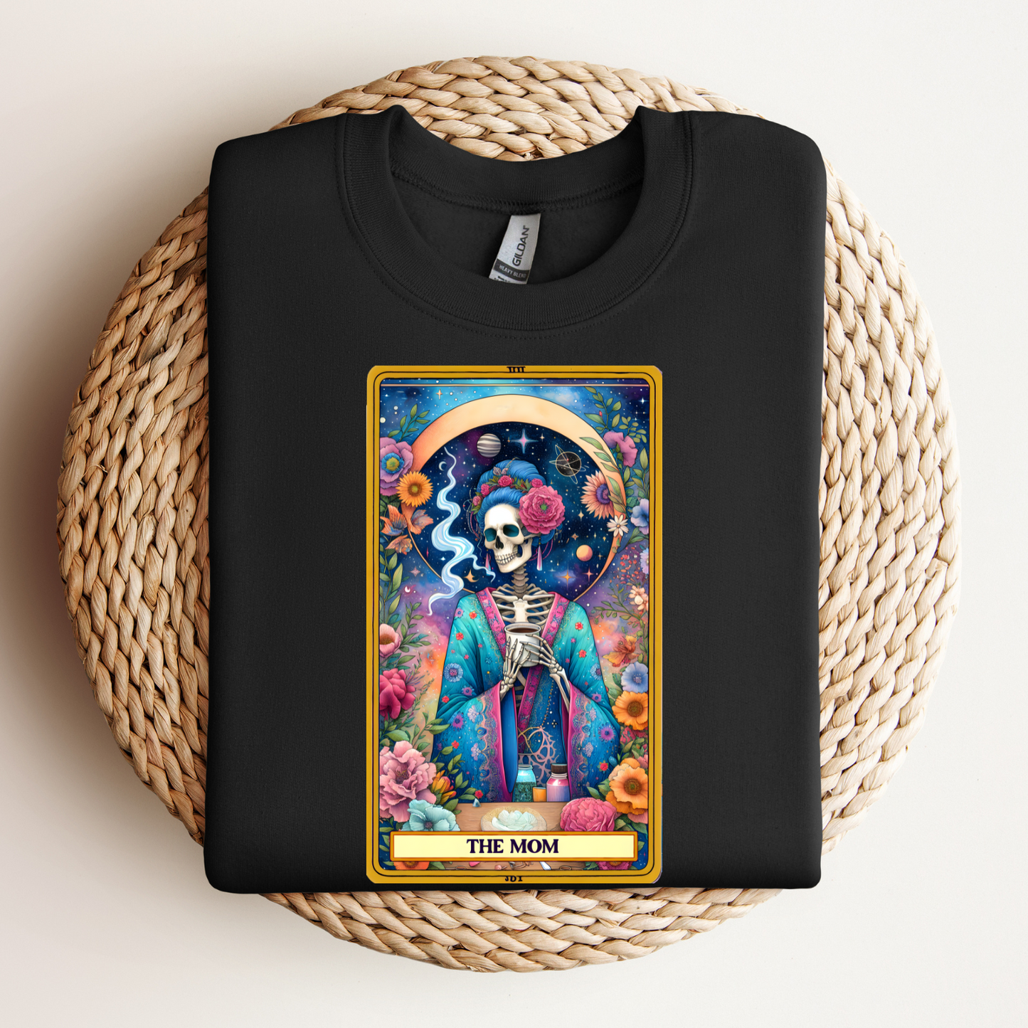 The Mom Skeleton Tee - The Mom Tarot Card Shirt, Funny Mom Shirt, Motherhood Shirt, Mom Shirt, Mama Shirt, Mother's Day Gift, Mom Life Shirt, Mama T-Shirt