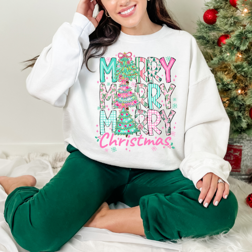 Merry Christmas Sweatshirt, Holiday Sweater, Christmas Gift, Cozy Crewneck, Unisex Festive Apparel, Winter Wardrobe Essential
