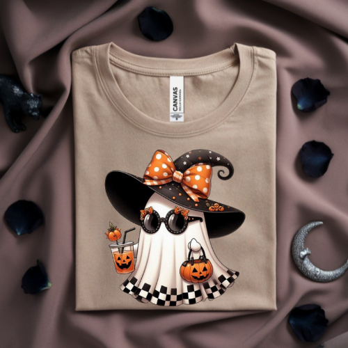 Boojee Halloween Ghost Crewneck Sweatshirt, Unisex Fall Apparel, Spooky Season Sweatshirt, Cute Halloween Gift, Soft Cozy Fashion