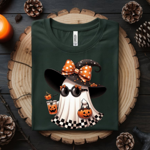 Boojee Halloween Ghost Crewneck Sweatshirt, Unisex Fall Apparel, Spooky Season Sweatshirt, Cute Halloween Gift, Soft Cozy Fashion