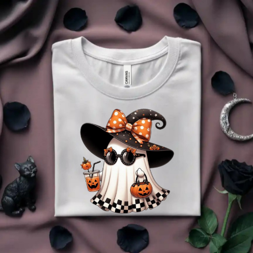 Boojee Halloween Ghost Crewneck Sweatshirt, Unisex Fall Apparel, Spooky Season Sweatshirt, Cute Halloween Gift, Soft Cozy Fashion