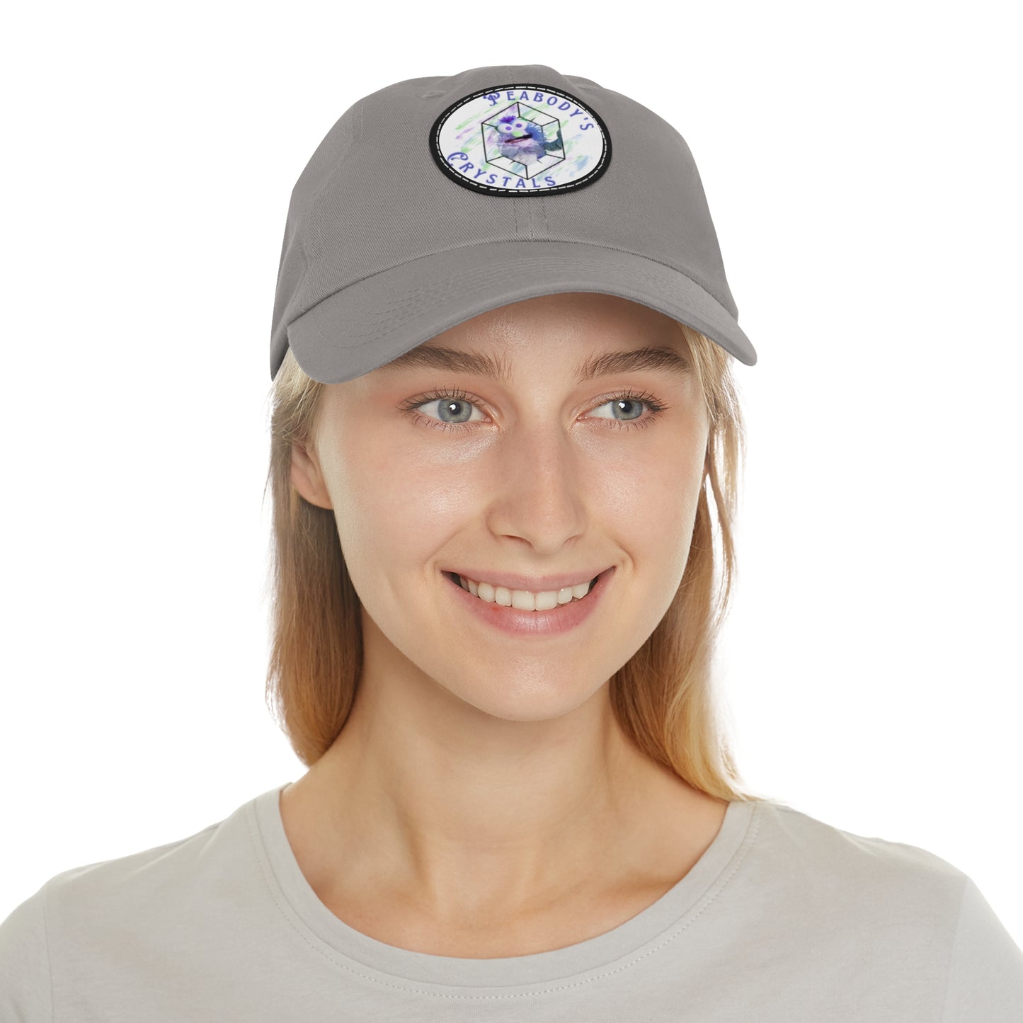 Peabody's Crystals Dad Hat with Leather Patch - Casual Everyday Style