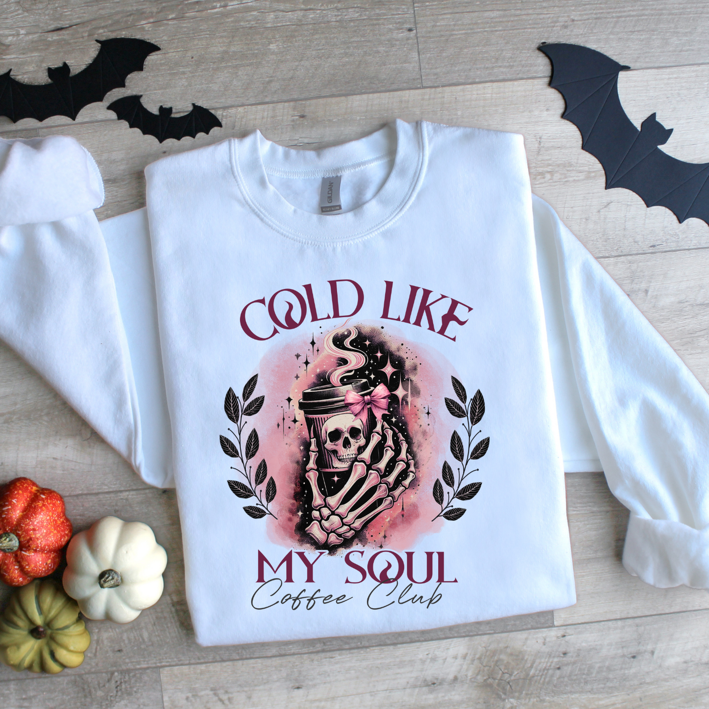 Cold Like My Soul Coffee Club Shirt, Halloween Sweatshirt, Spooky Season Tshirt, Halloween Coffee Tshirt, Gift for Halloween Lovers, Spooky