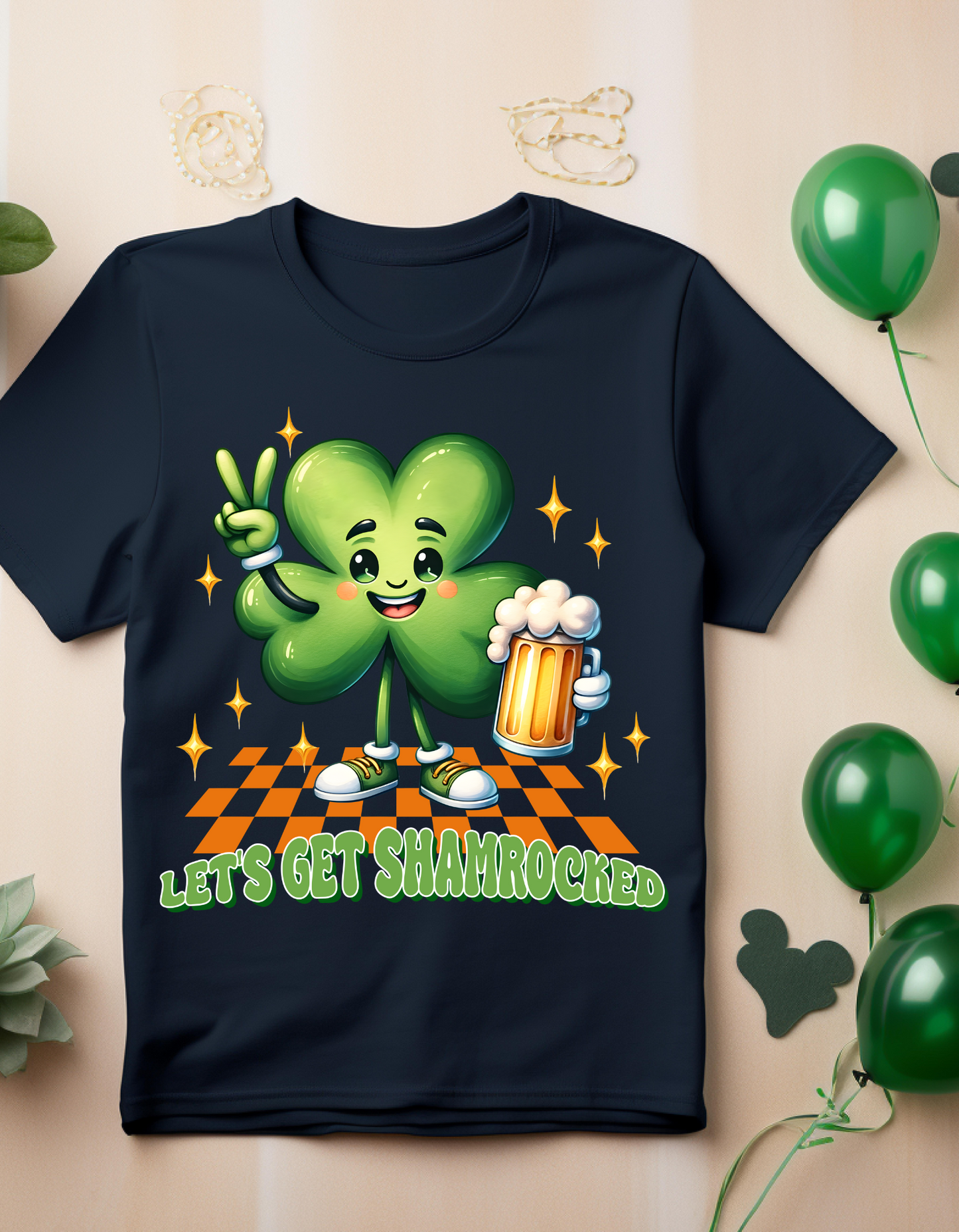 St. Patrick's Day T-Shirt, Let's Get Shamrocked Funny Tee, Unisex Irish Humor Shirt, Holiday Party Wear, Gift for Festivities