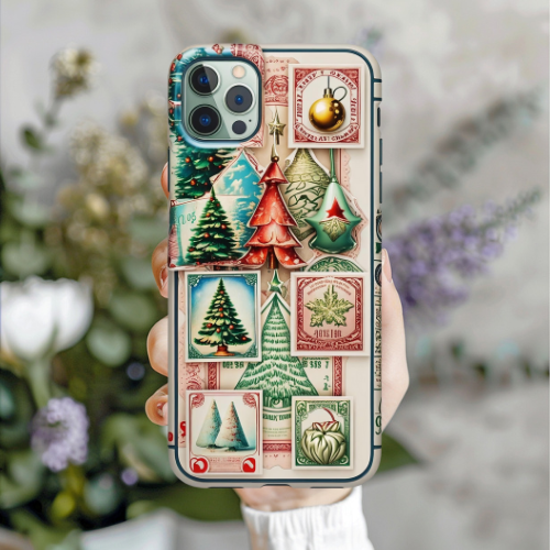 Christmas Phone Case, Holiday Phone Cover, Festive Tech Accessory, Winter Gift, Seasonal Case