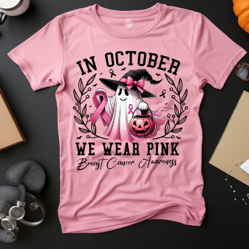 Breast Cancer Awareness Sweatshirt - We Wear Pink, Cozy Crewneck, October Support, Gift for Her, Fundraiser Gear, Hope & Awareness